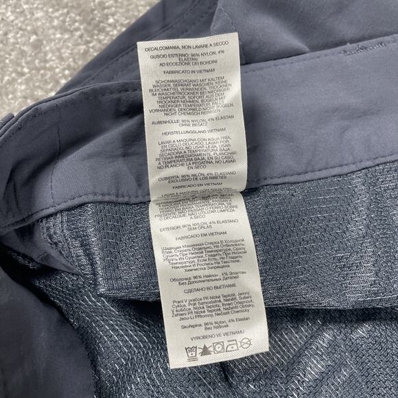 Columbia Shorts Womens 14 Nylon Hiking Ripstop Stretch Outdoors Capris Blue Gray - Picture 4 of 13